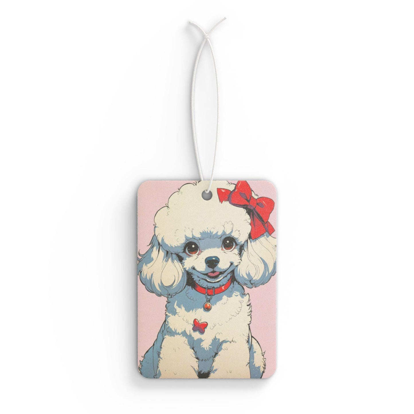 Puppy Air Freshener, French Poodle Dog Retro Anime Style, Car Scent Diffuser, Dog Mom, Car Dog Owner Car Decor, Gift for Dog Lovers, Pets