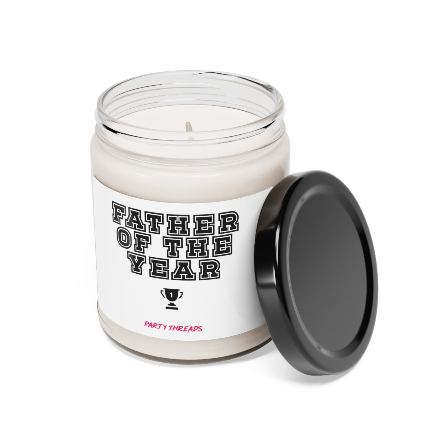 Father Of The Year- Dad Present- Father's Day Gift- Appreciation Special Occasion- Papa  - Scented Soy Candle, 9oz