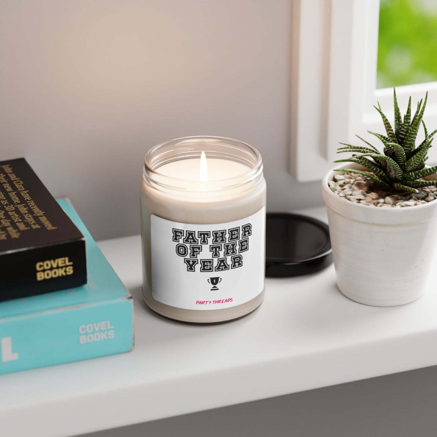 Father Of The Year- Dad Present- Father's Day Gift- Appreciation Special Occasion- Papa  - Scented Soy Candle, 9oz
