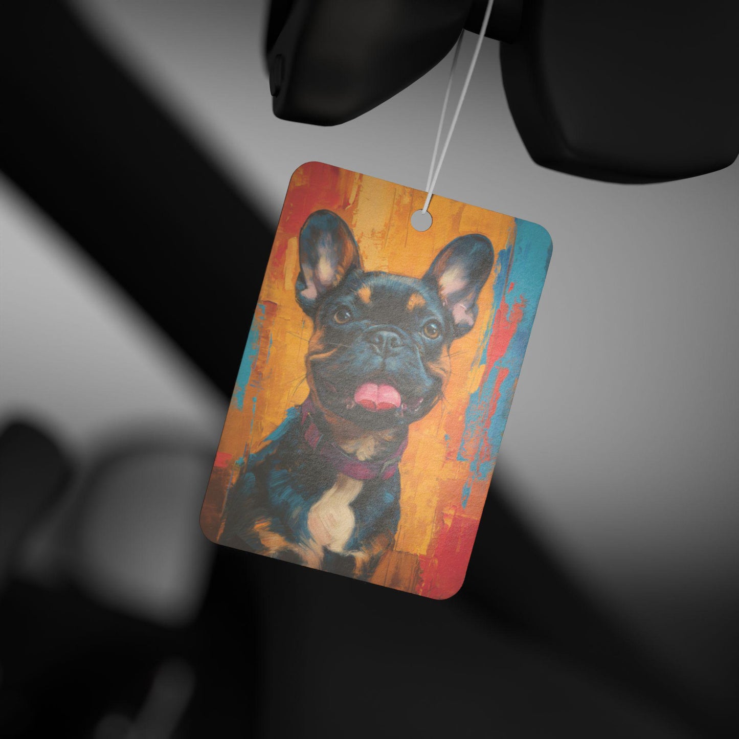 Dog Car Air Freshener, French Bulldog Design, Happy Dog Lover Gift, Cute Pet Car Accessories, Car Decor, Fresh Scent Air Freshener