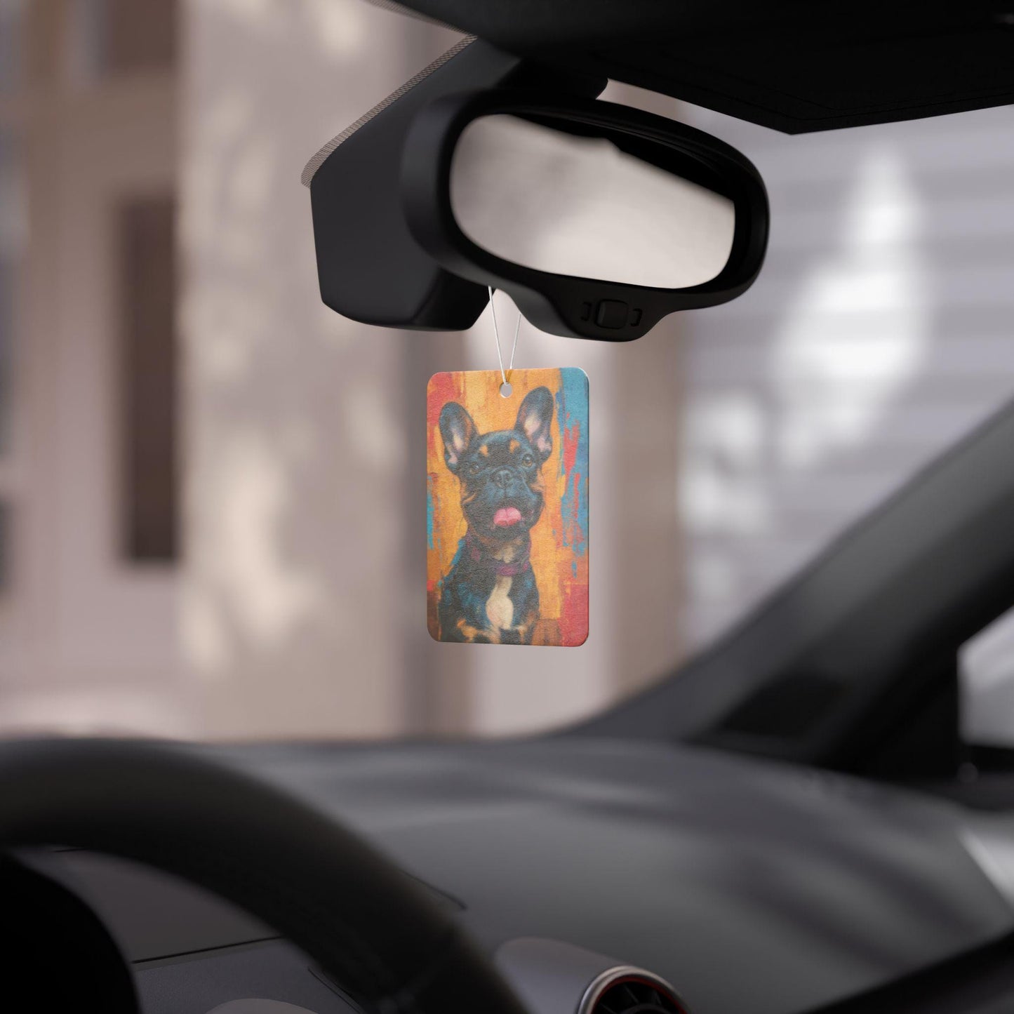 Dog Car Air Freshener, French Bulldog Design, Happy Dog Lover Gift, Cute Pet Car Accessories, Car Decor, Fresh Scent Air Freshener