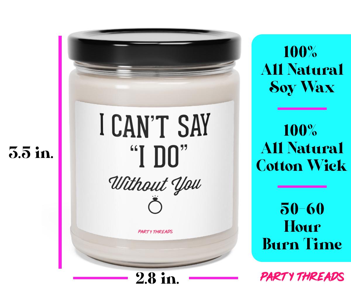a jar of i can&#39;t say i do without you cotton wick